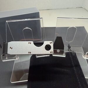 *NEW* GRAY KEYCASE w/RIDGE SILVER PVD SCREWS (GREAT @1/3 PRICE)